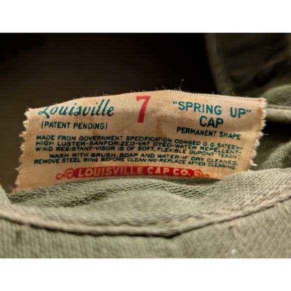 U.S. Army WWII Louisville Spring Up Cap w/ Earflaps + Signal Corp Pin Military - Picture 12 of 12